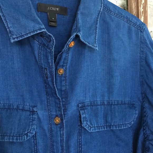 J Crew Henley Blouse - Picture 4 of 8